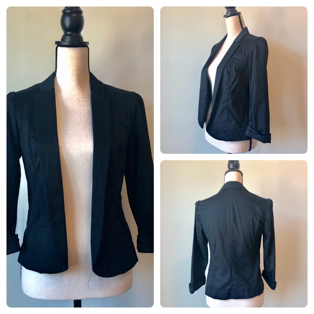 Express | Cropped Black Blazer